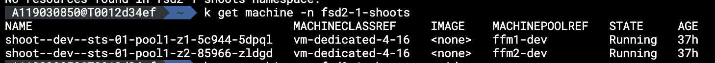 migration shoot machine after