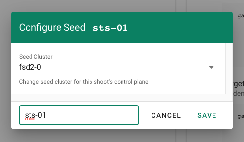 new seed dialog